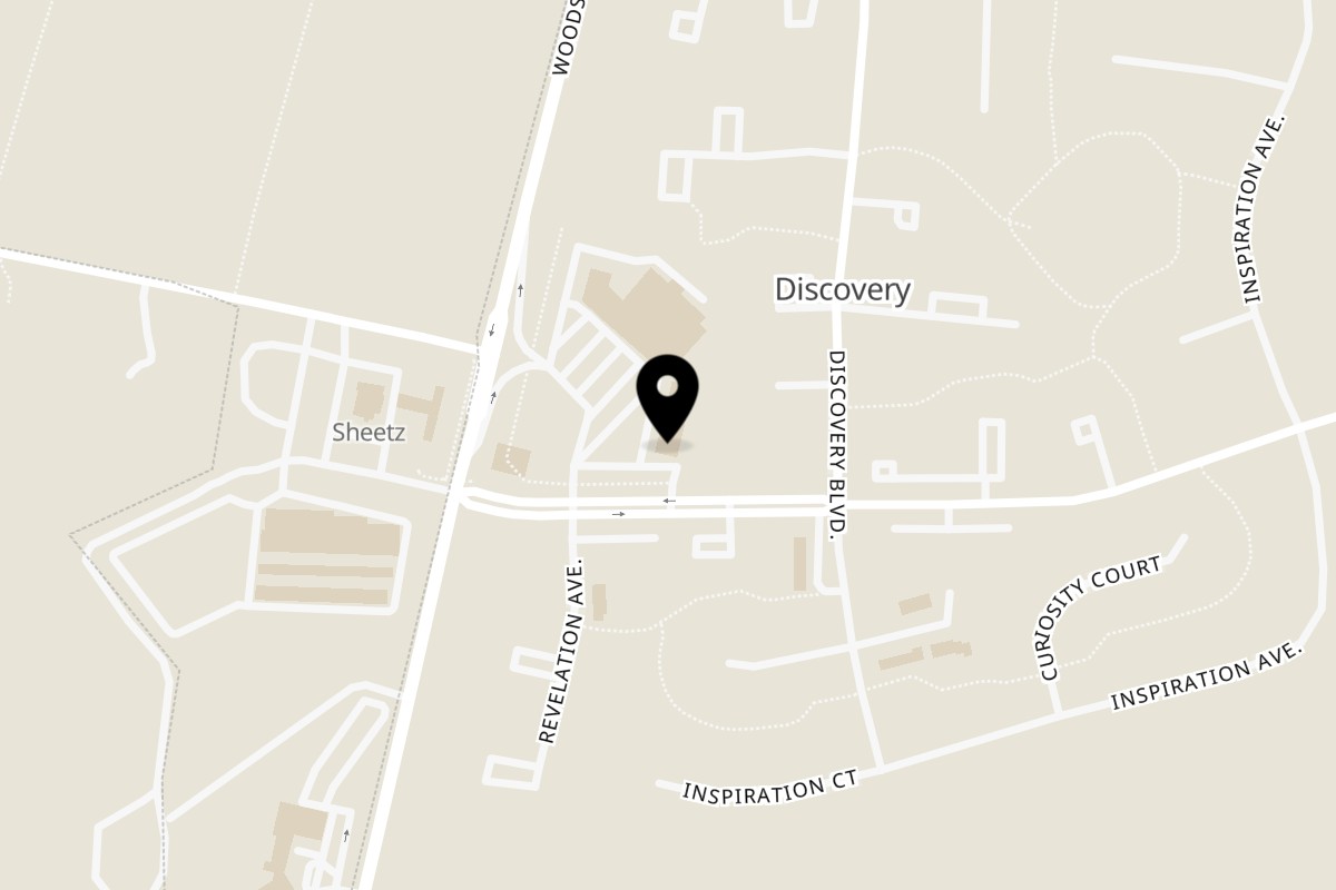 Map showing the location of Indian Wok on 8415 Woodsboro Pike # J in Walkersville